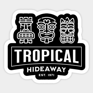 Tiki Room Tropical Hideaway Sticker